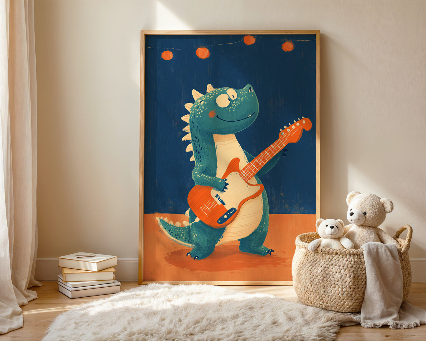 Dino Stage — Kids Wall Art Print