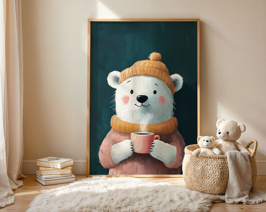 Cocoa Bear — Kids Wall Art Print