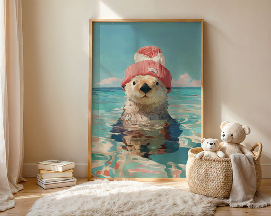 Swim Cap — Kids Wall Art Print