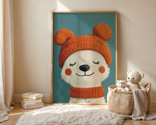 Bonnet Nap — Nursery Wall Art Print