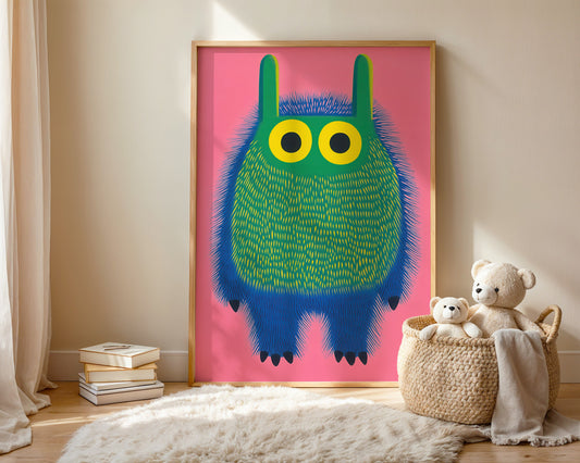 Fuzzy — Kids Wall Art Print