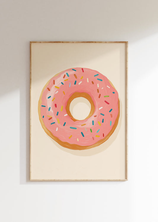 Colorful pop art candy illustration, bold kids wall art print