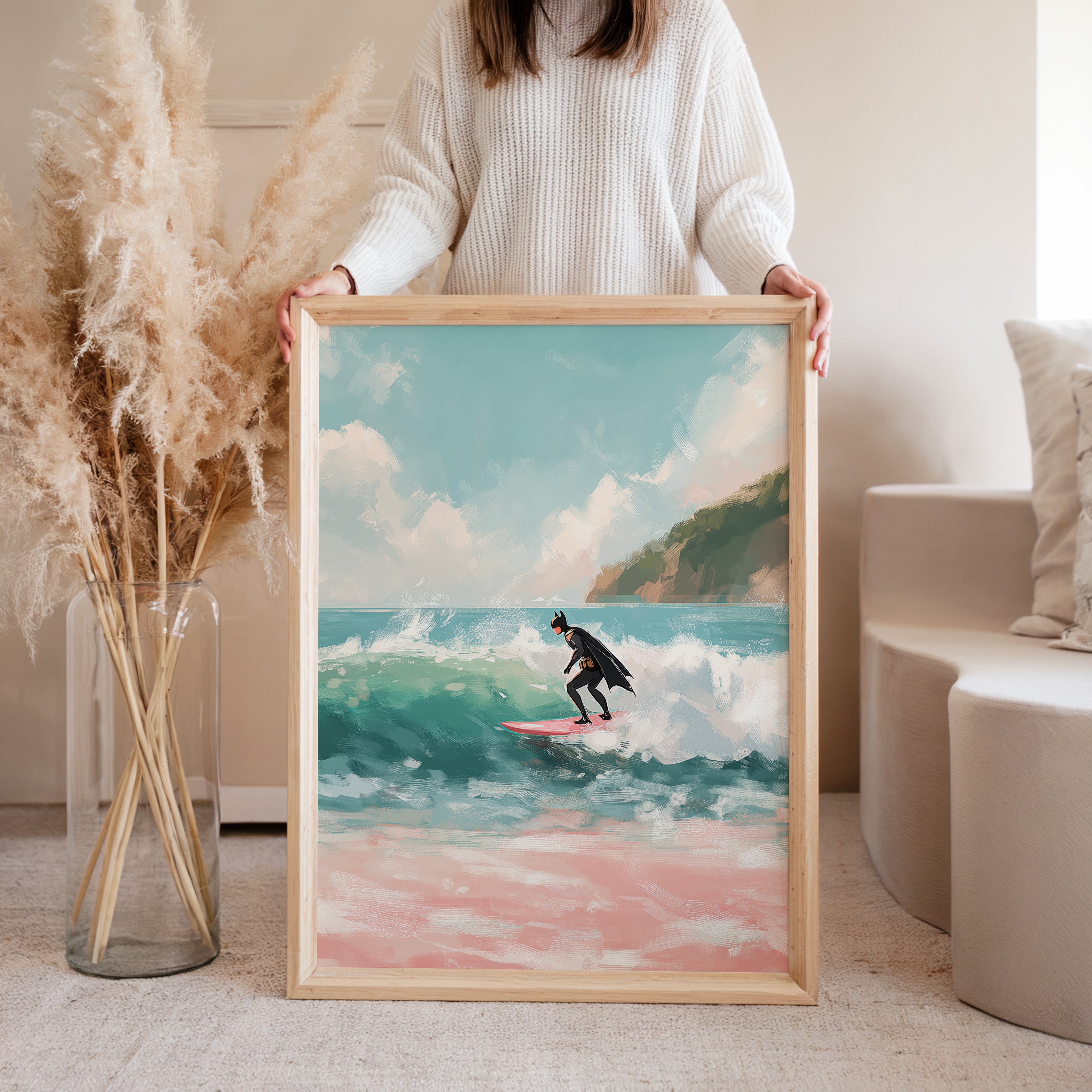 Dark Wave Poster | Surf Hero Art Print – Casa Loulou